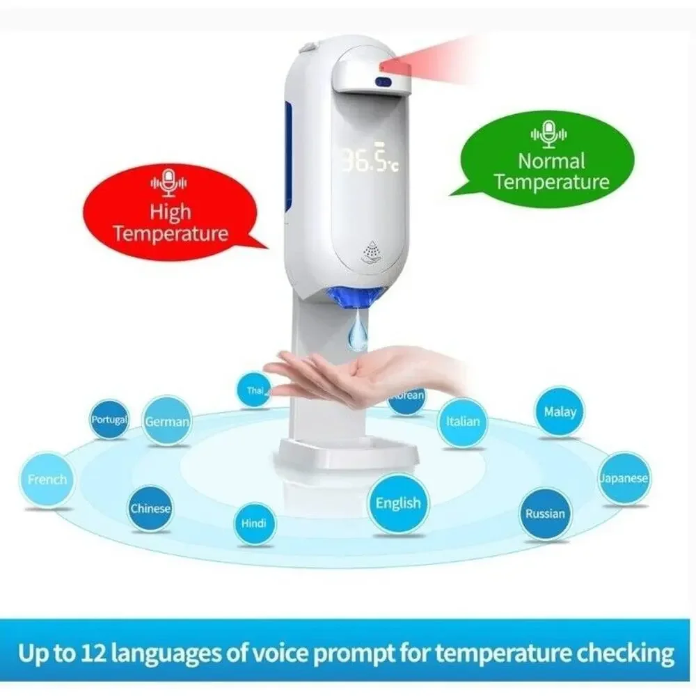 Hand Sanitizer Dispenser, by LIEN L5 Reads Hand & Head Temp F° or C°